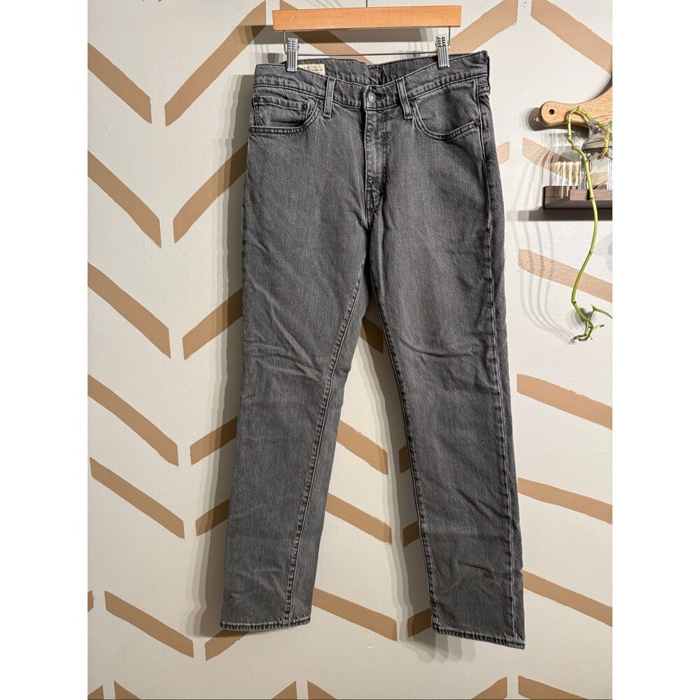 Levi's 511 Grey Zip Fly Slim Fit Mid-rise Denim Jeans Size 32 x 32